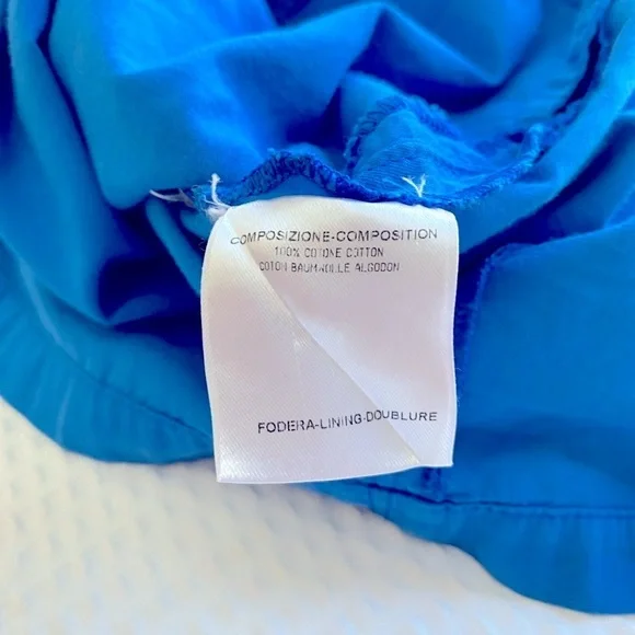 Stella McCartney Blue Sleeveless Cotton Dress Size 42 - Picture 2 of 11